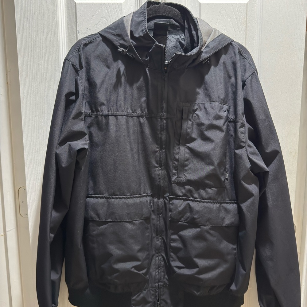Nike SB Men's Canvass Black Hooded with Vest windbreaker Jacket